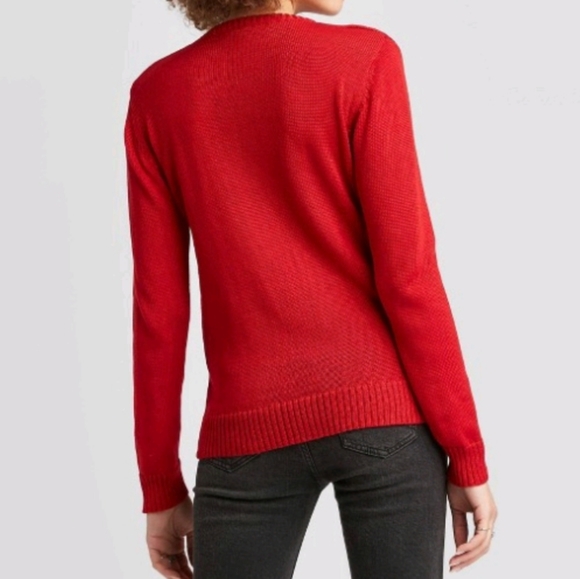 Disney Mickey face pullover sweater Junior size S - Picture 2 of 2